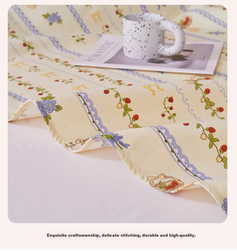 Hongdou Rustic Fabric Bed Sheet Single Piece Quilt Cover Double/Single Bed Sheet Four Seasons Skin-Friendly Bedding Bedspread 150*230cm Cat Paw 15
