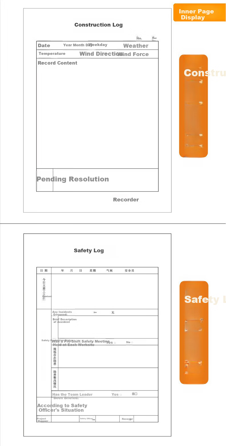 Gelite Construction Logbook Set of 10 Safety Logbooks Supervisor Daily Log Notebooks for Construction Site Project Work Safety Officer Progress Notes 10-Pack 7