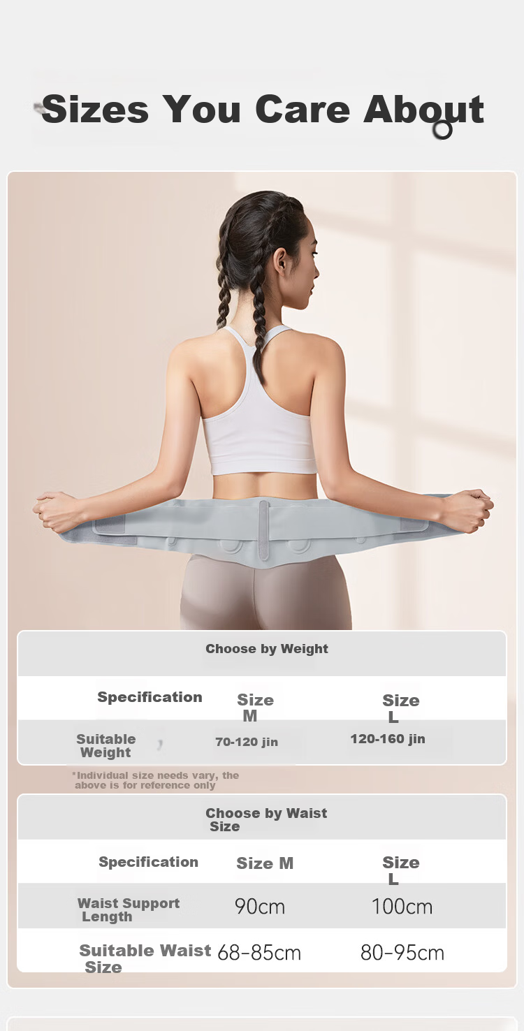 JD Original Y310 Waist Support Fitness Belt for Women, Abdominal Compression, Waist Trimming, Sports Squats, Deadlifts, Lumbar Disc Support, Waist Brace, Size M 2