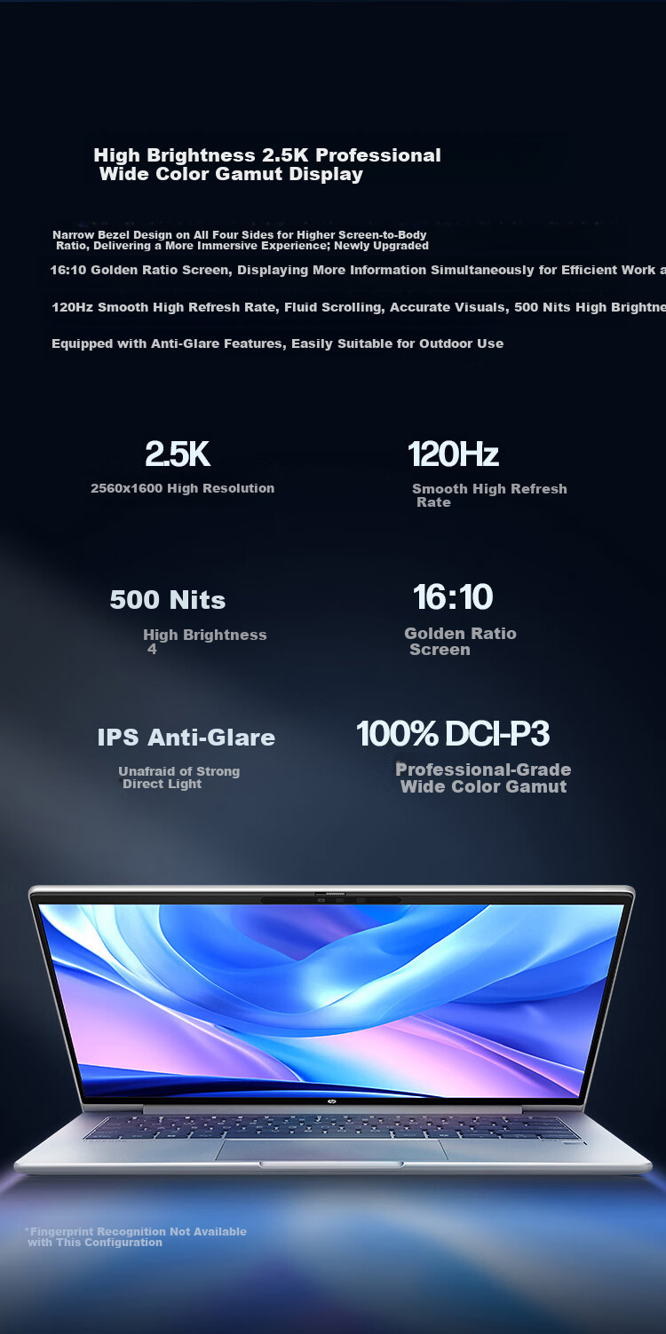 HP Zhan66 14-inch 2026 Lightweight Office Laptop New 3rd Gen Core Ultra5-325 16GB 512GB SSD HD Screen 1-Year Onsite Warranty Military Standard 7