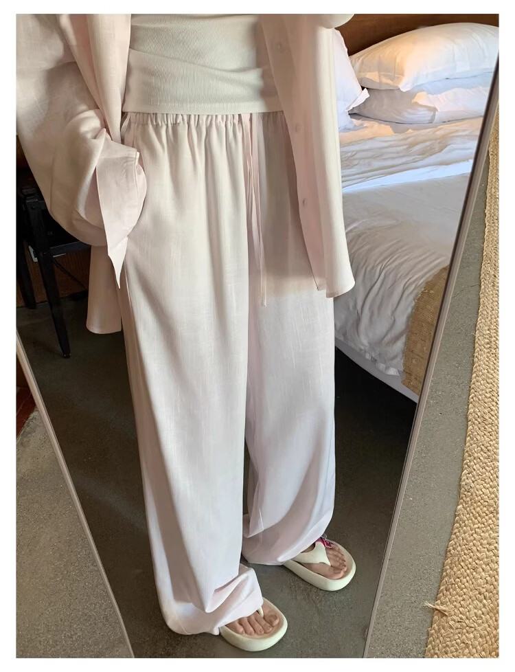 ICH MODE "Bangkok Holiday" Linen Shirt Women Lazy Style Physical Sun Protection Long Sleeve Shirt Linen Color L 6