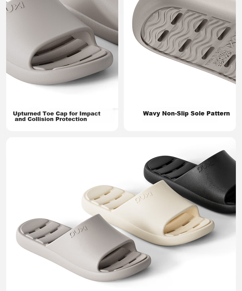 Puxiqin Refreshing Bathroom Slippers Indoor Home Summer Non-Slip Quick-Dry Drainage Shower Hollow Sanitary Cool Slippers for Women 13