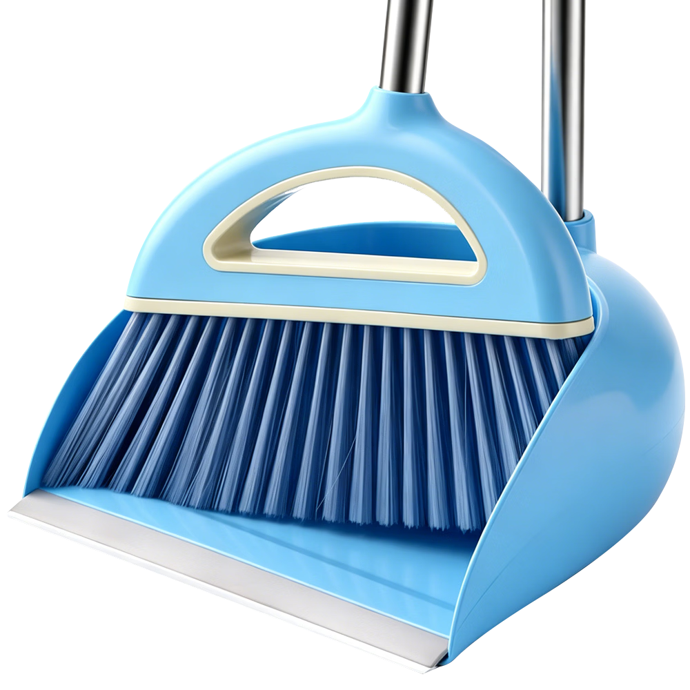 Yagao Broom And Dustpan Set, Sky Blue, Household Sweeping Broom