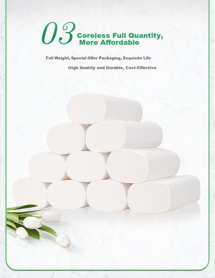 Mind Act Upon Mind Coreless Toilet Paper, Premium Series, 4-Ply, 100g, 10 Rolls, LR110 5