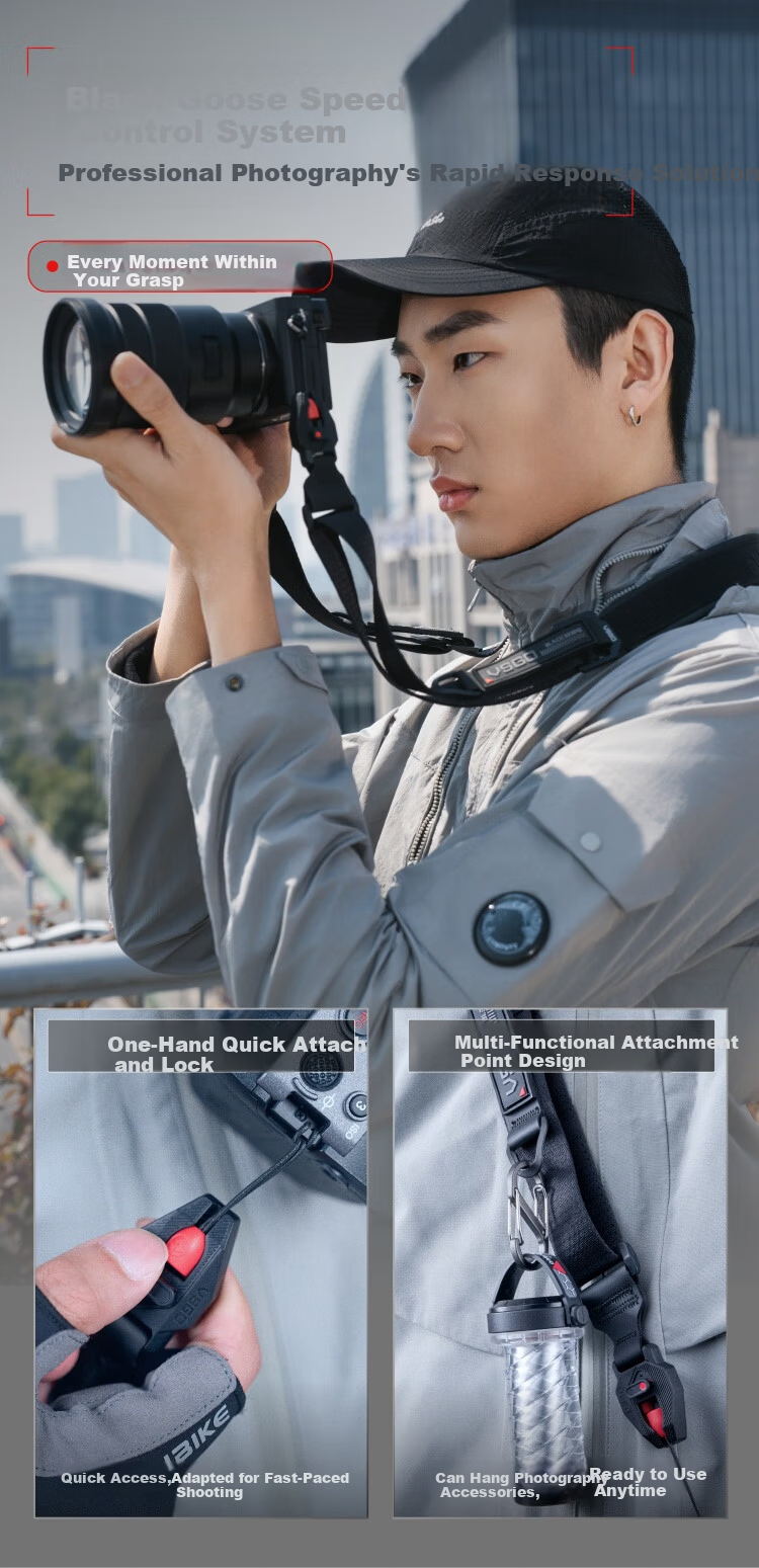 VSGO Black Hawk CASUAL Lightweight Camera Strap Avocado Green 11