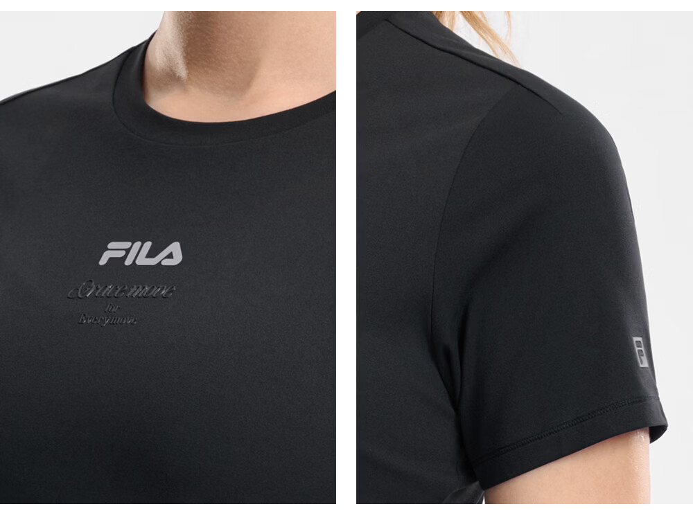 FILA Official Colorful Women's Short Sleeve T-Shirt 2026 Summer Moisture-Wicking Quick-Dry Fitness Sports Yoga Running Tee 31