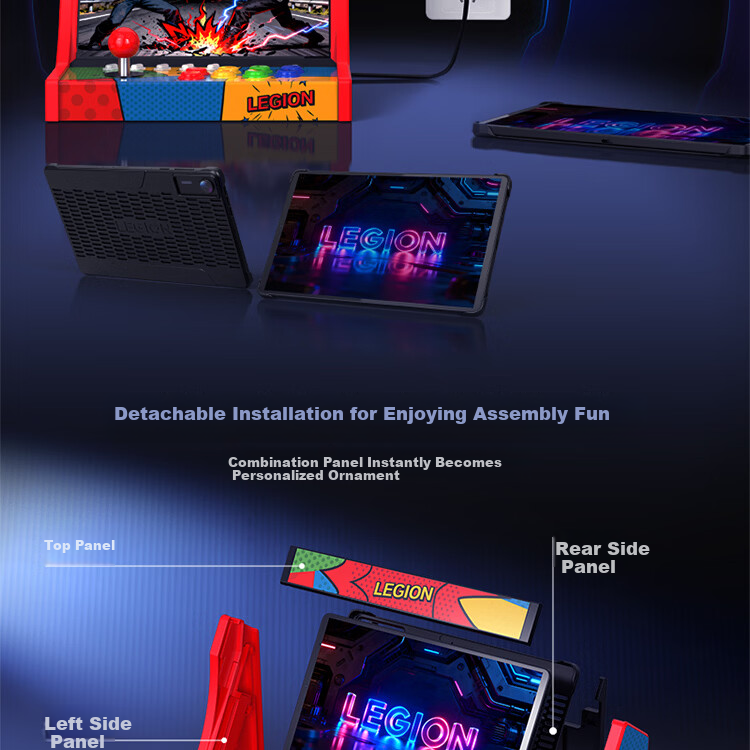 Lenovo Legion Y700 4th/5th Gen Tablet Custom Arcade Base Plug and Play Custom Turbo Function Simultaneous Charging and Playing SNK Collaboration Edition (Metal Slug) 6