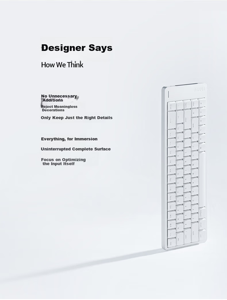 Lofree FLOW2 Low Profile 100-Key Mechanical Keyboard Aluminum Wireless Bluetooth Laptop Office Deep Space Cloud Pulse 2