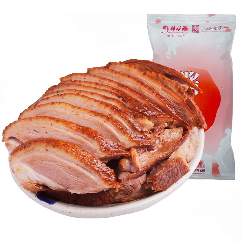 桂花鸭酱鸭1000g整只鸡鸭熟食即食酱卤味伴手礼江苏老字号南京特产
