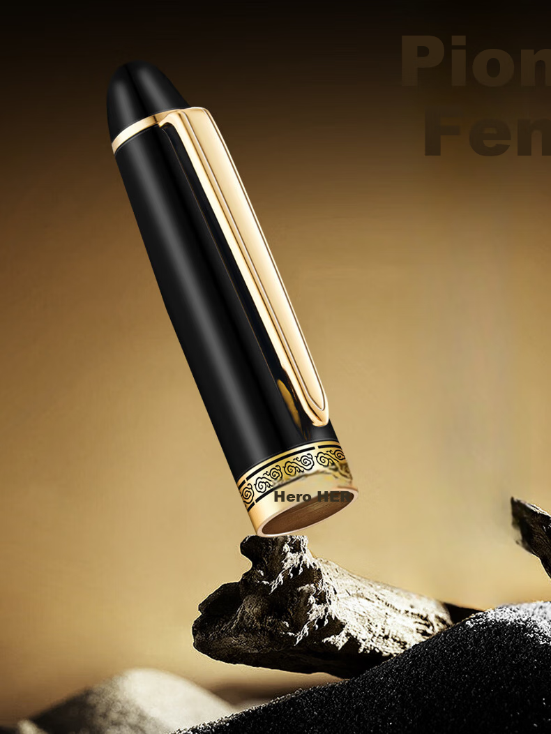 HERO Signature Gift Box Huazhang Series Ballpoint Pen Business High-End Stylish Birthday Holiday Gift Refill Set Black Souvenir 5