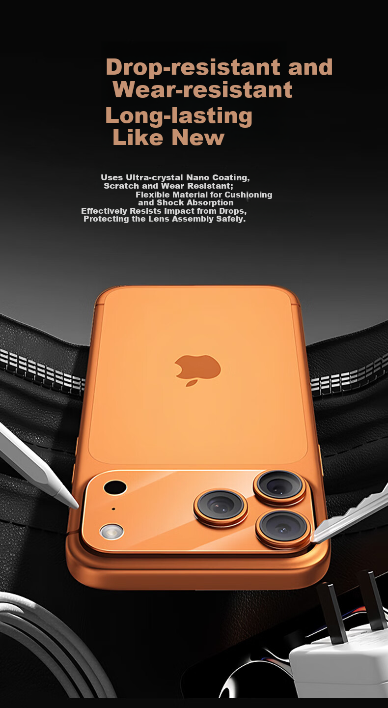 X-IT Apple iPhone 17 Pro Max Lens Protective Film Full Coverage Camera Module Scratch-Resistant Back Cover 5