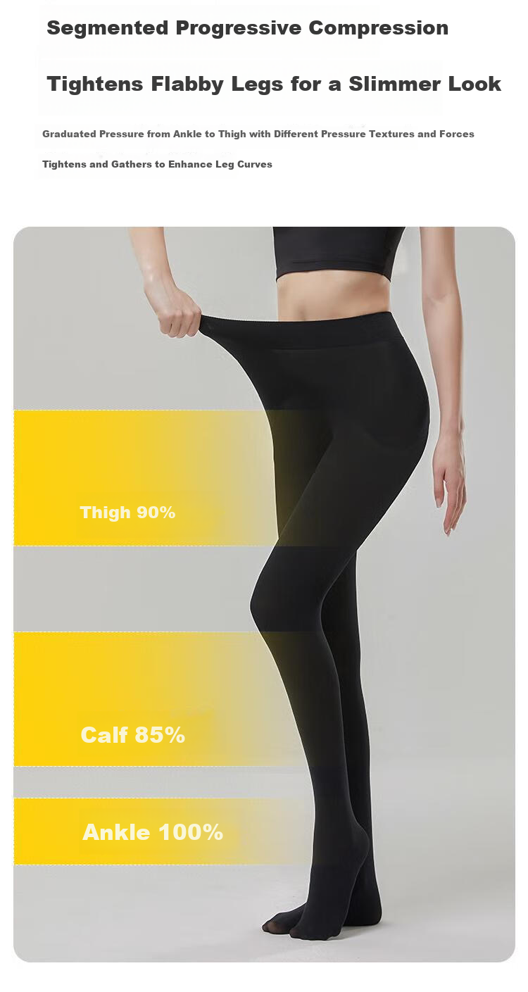 Avandi Pressure Socks 2-Pack Mild Compression Leg Shaping Calf Black Tights Spring 50g 7
