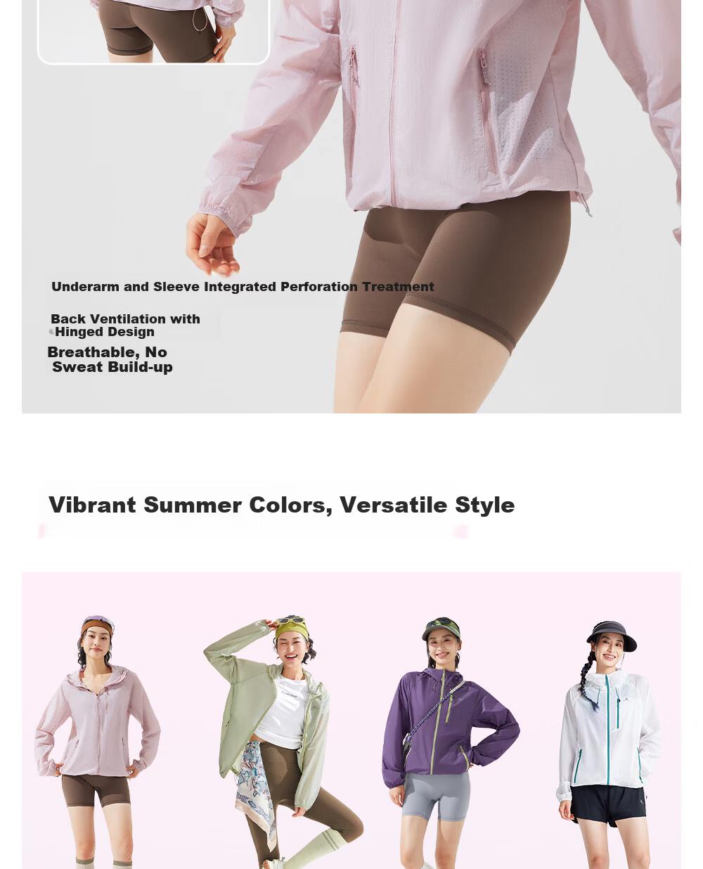 Toread Yang Chaoyue Same Style Ice Butterfly Sunscreen Jacket Women Outdoor Summer UV Protection Lightweight Breathable Sun Protection Coat 7