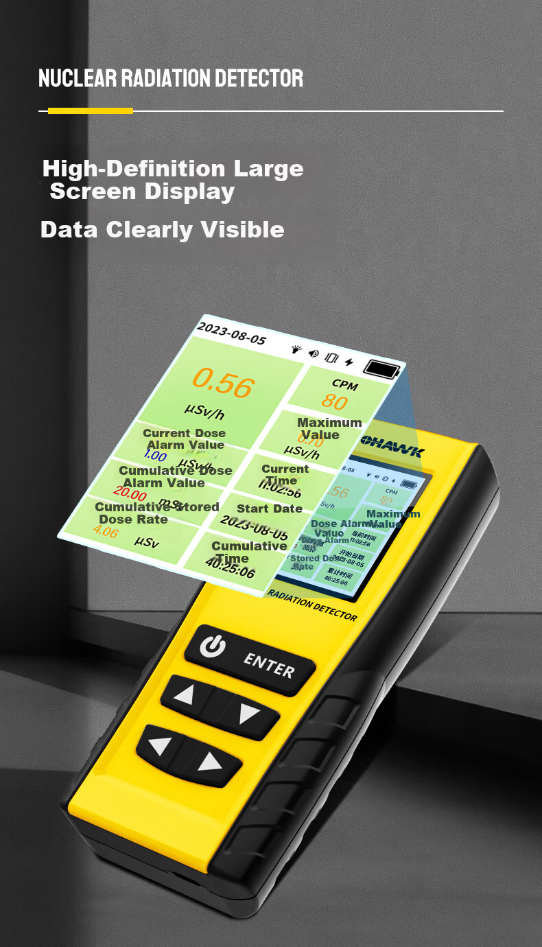 Nohawk Professional Home Use Marble Radiation Detector Medical Alert Geiger Counter 9