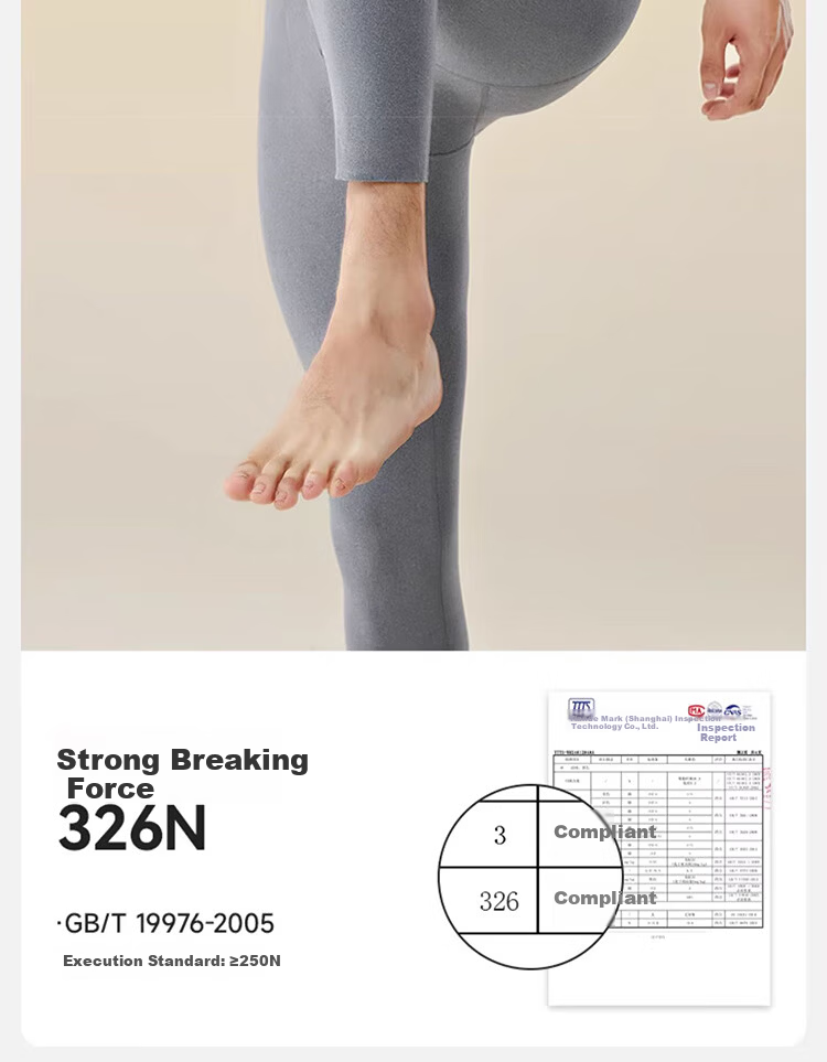 LangSha Men's Thermal Underwear Wool Silk Adjustable AB Side Comfortable Breathable Antibacterial Heating Thin Base Layer Pants Winter 13