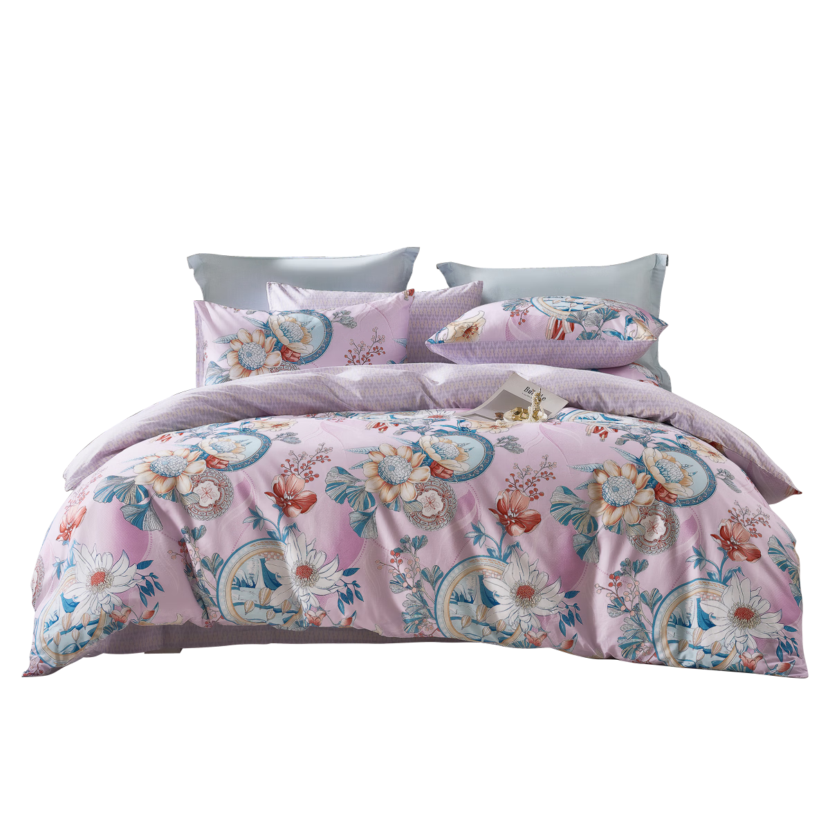 Fuanna Single Cotton Duvet Cover 100% Pure Cotton Skin-friendly Printed Duvet Cover Single/Double 203*229cm