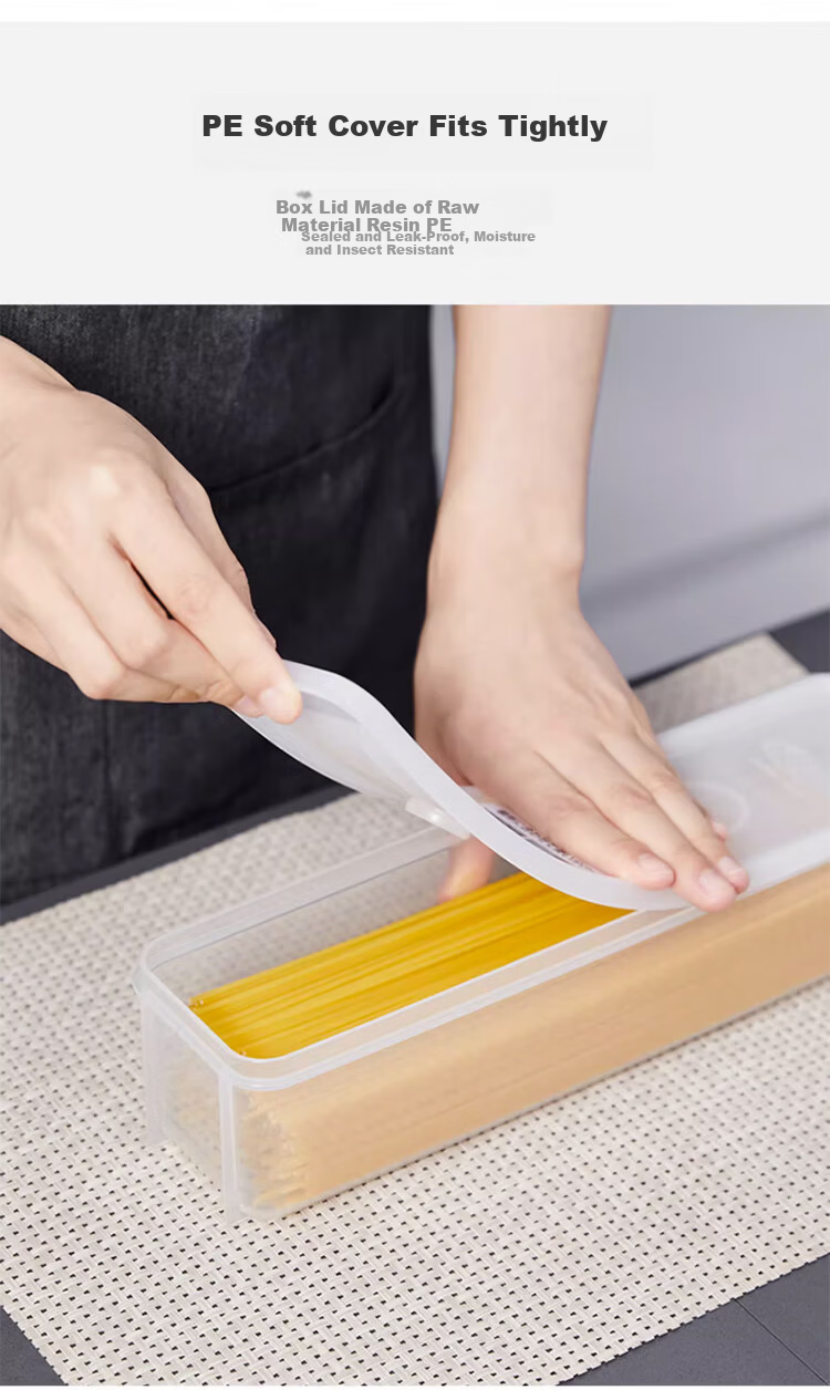 Daisy Leaf Imported Noodle Storage Box, Whole Grain Hanging Noodles and Pasta Storage Container, Kitchen Noodle Box 1.3L*2 5