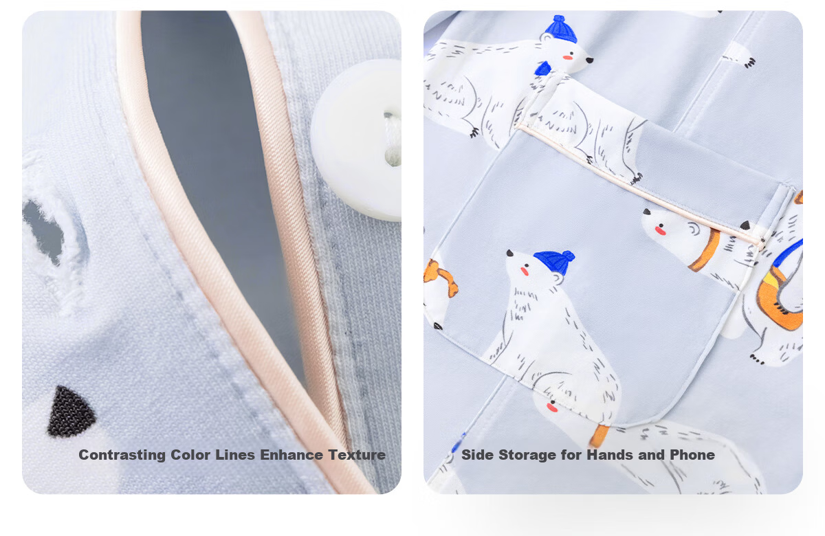 JOYNCLEON Postpartum Maternity Pajamas Women Tianshan Cotton Spring Summer Nursing Homewear XL Jyz179431 27