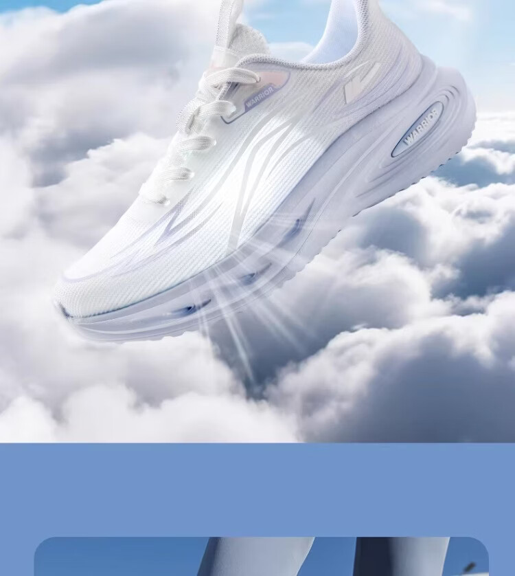 Warrior Official Women's Sports Shoes 2026 Summer New Lightweight Mesh Running Shoes for Women 5535 White Pink Size 36 17