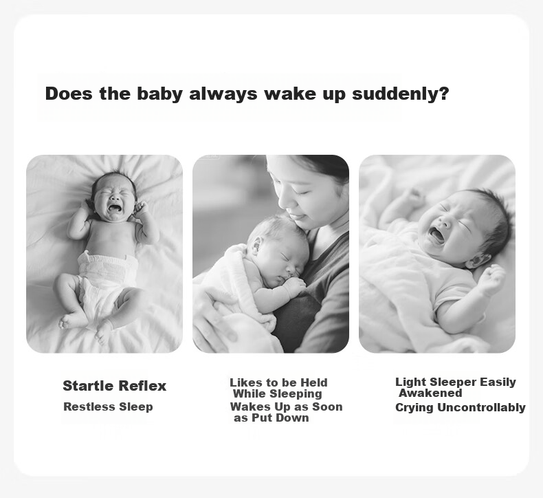 October Crystals Baby Anti-Startle Sleep Sack Swaddle Blanket One-Piece Pajamas All-Season Universal Jinglan Yunmeng M 5
