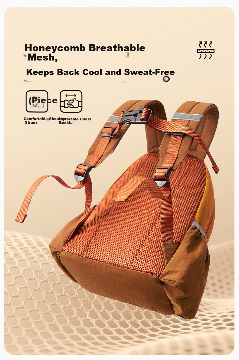 MR.ACE HOMME KIDS Outdoor Lightweight Travel Backpack Kindergarten Primary School 2026 New Melon Oolong S Size School Bag Backpack 6