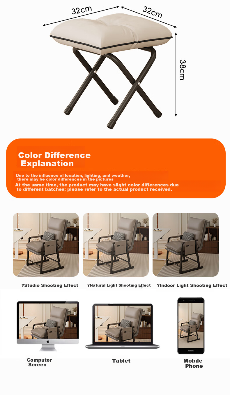 Chibilun Computer Chair Reclining Office Chair Home Lazy Sofa Dormitory Backrest Study Chair Gaming Chair 20