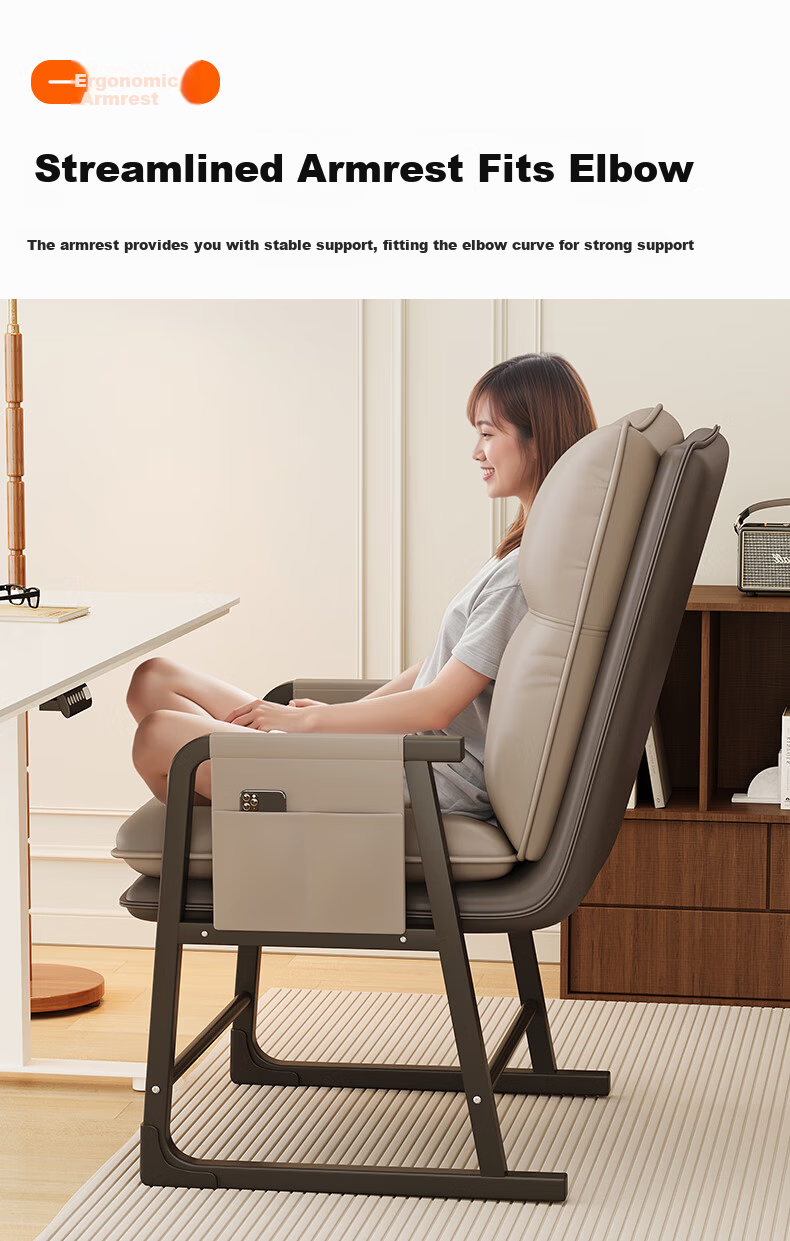 Chibilun Computer Chair Reclining Office Chair Home Lazy Sofa Dormitory Backrest Study Chair Gaming Chair 6