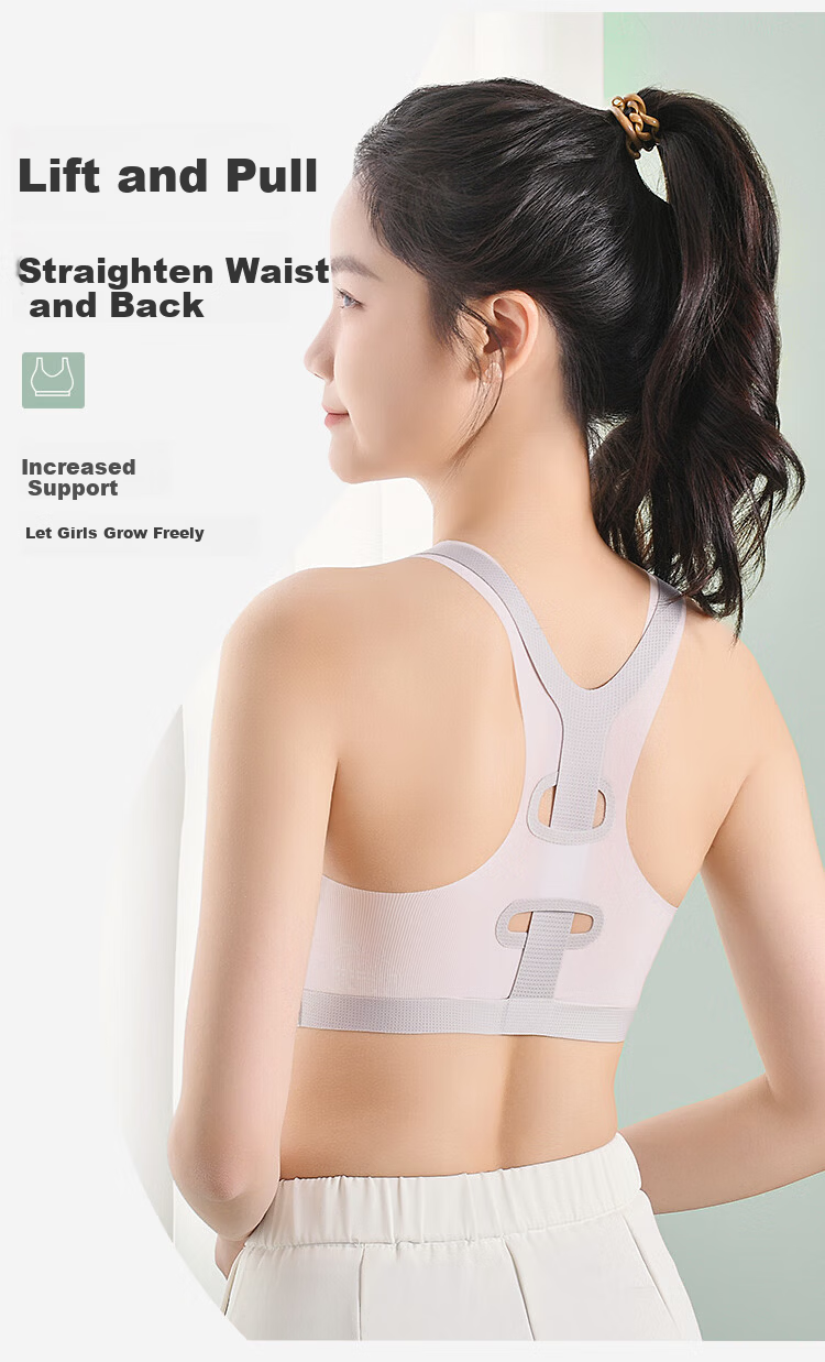 Xueqiman Junior High and High School Girls Bra for Adolescent Girls Development Period Youth Children's Underwear 6