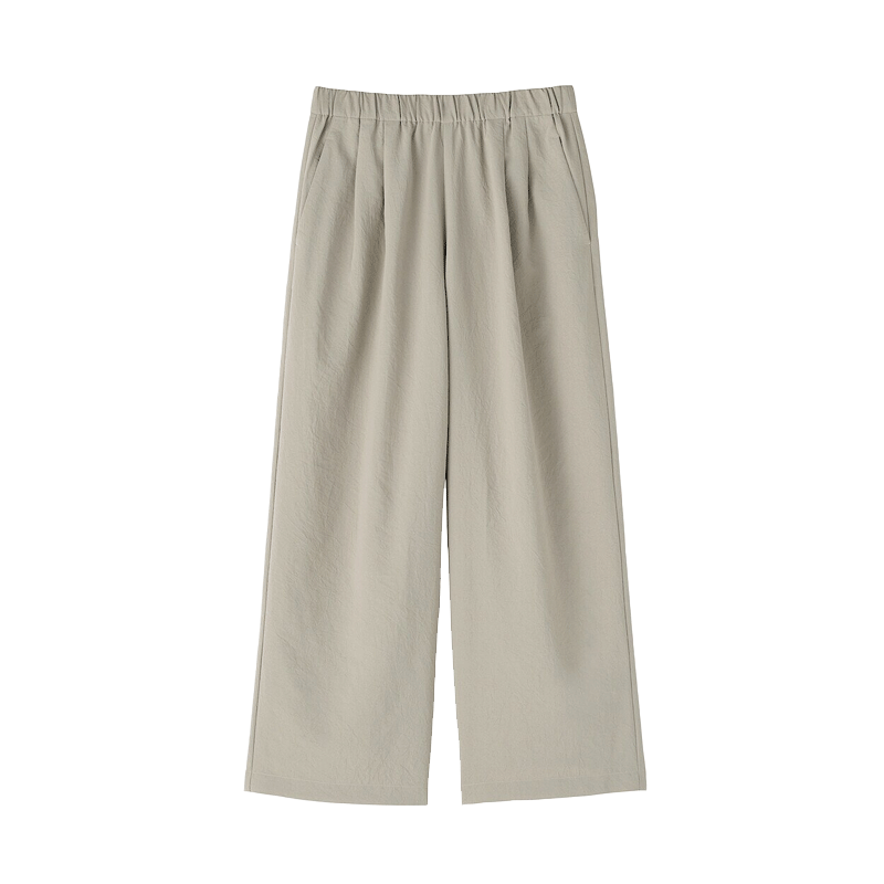 MUJI Women's Quick-Dry Lightweight Pants Casual Trousers Black L Summer 2026 New Arrival