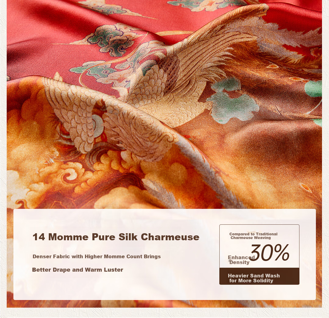 Shanghai Story [Counter Same Style] New 100% Mulberry Silk Scarf Shawl Gift for Mom Mother's Day Birthday 3