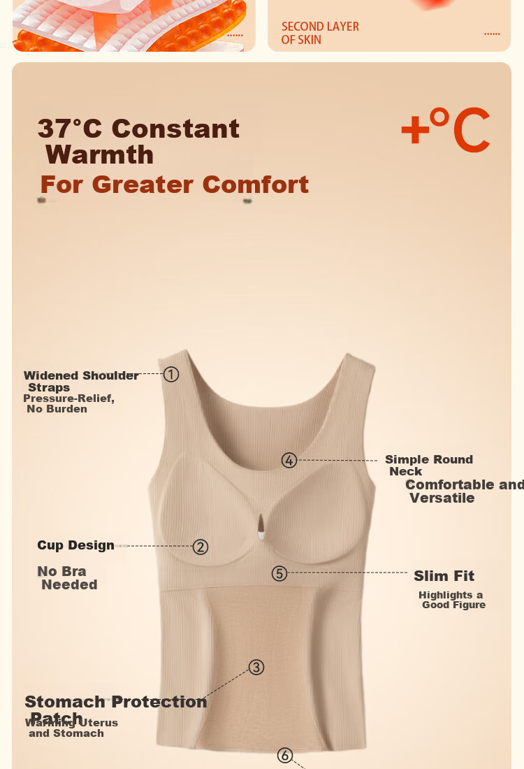 MiiOW Foundation Liquid Women's Thermal Underwear Wool Silk Thermal Innerwear Base Layer German Velvet Vest for Women 5