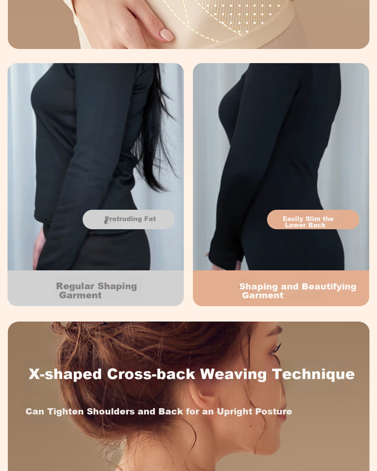 Tingmei Women's Thermal Underwear Slim Fit Seamless Base Layer Set Autumn and Spring Black M 7