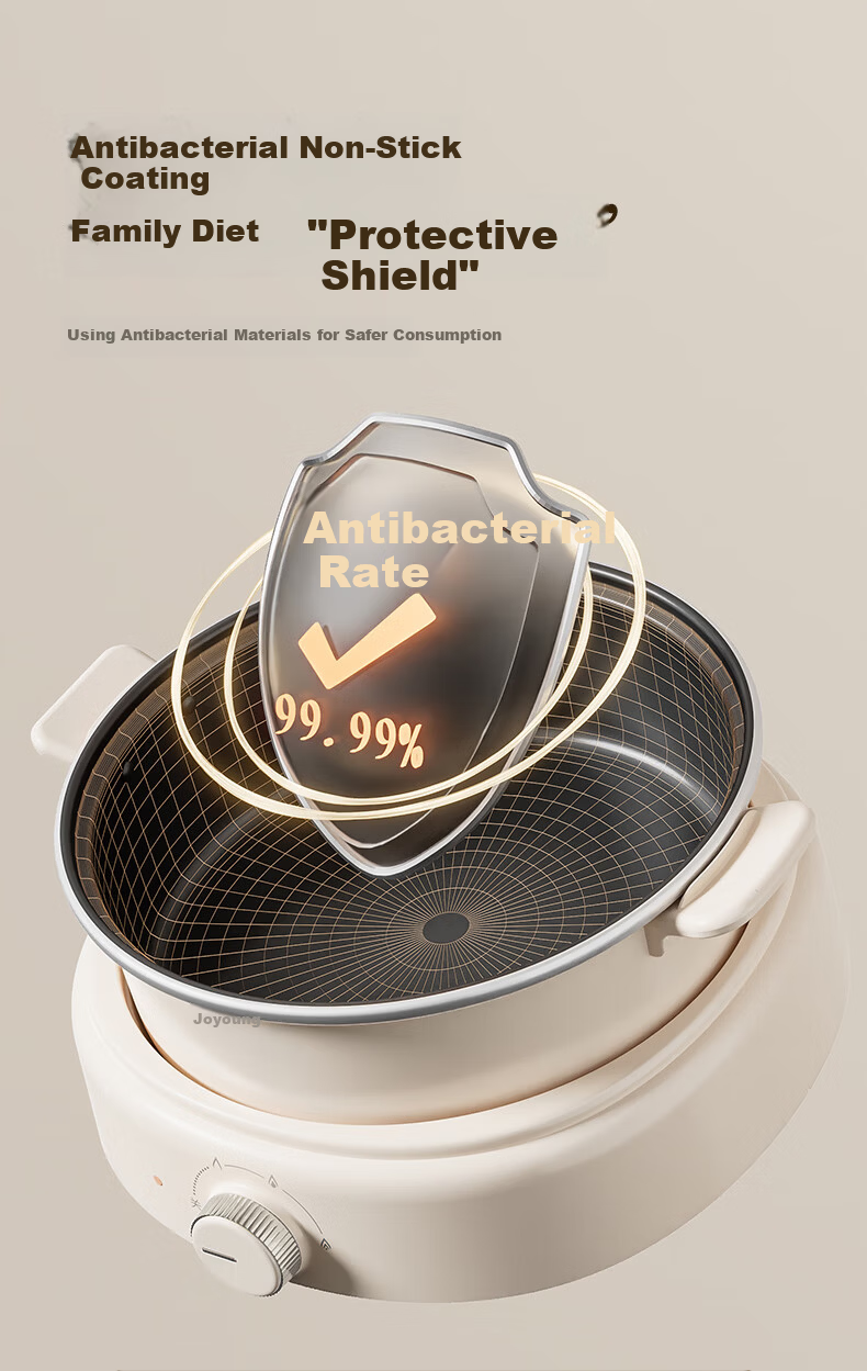 Joyoung ZMD Safety Series Electric Hot Pot IH Heating Multifunctional Cooker 2200W Power Electric Cooking Pot Detachable 6L Large Capacity HG60-G720 7