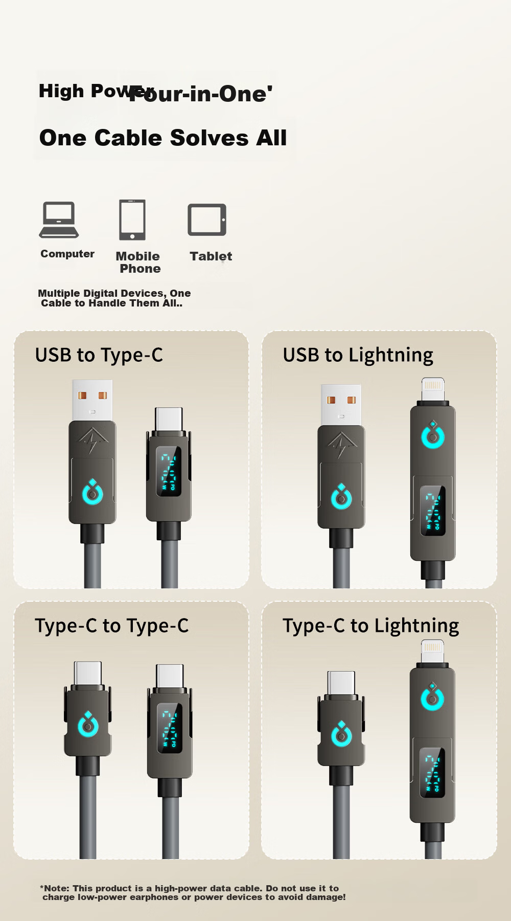 Beimo Overclocking 240W Fast Charging Spring Four-in-One Data Cable Car Charger Cable Compatible with CarPlay for Apple 17/16 Huawei Phones 2m Gray 2