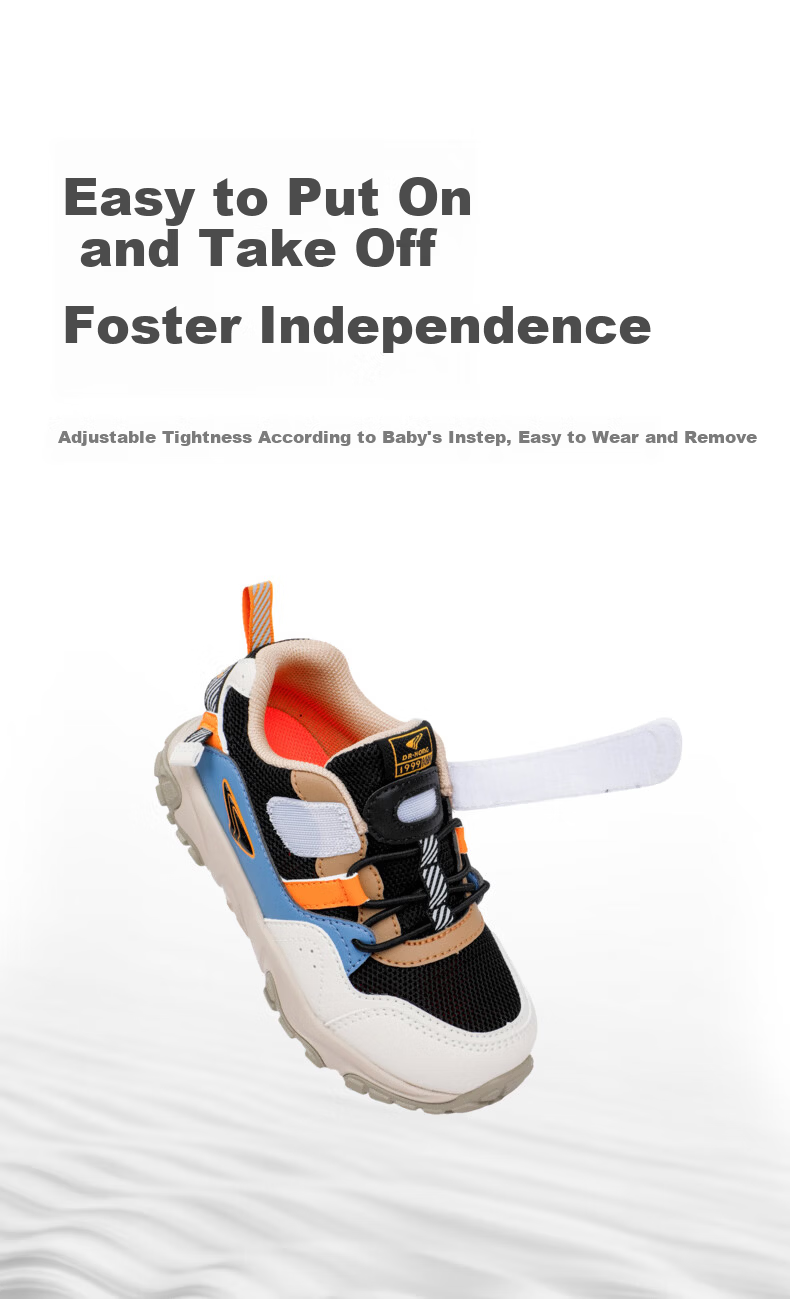 DR·KONG Spring Boys' Casual Retro Comfortable Breathable Toddler Walking Shoes 5