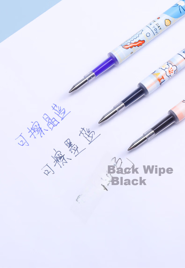 M&G Stationery 0.5mm Crystal Blue Erasable Gel Pen Refills Cute Pet Retractable Bullet Tip Signature Pen Refills 20pcs/Box 7712B2 4