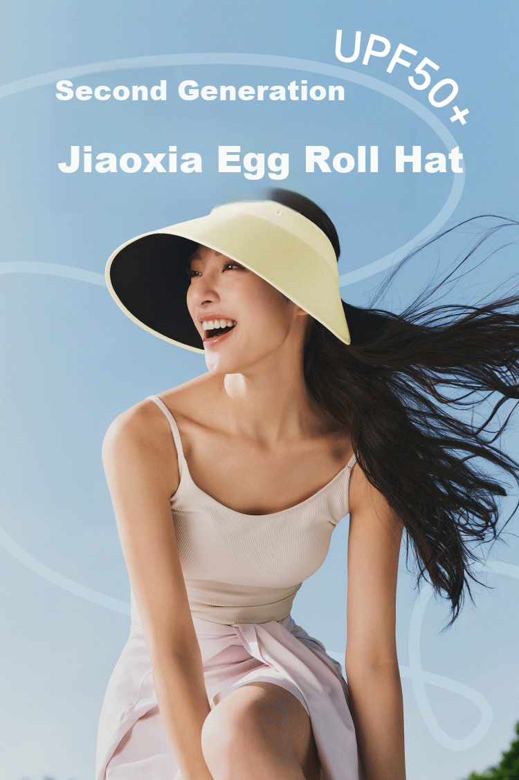 Beneunder Egg Roll Lampshade Sun Hat Women's Sun Protection Hat Wide Brim Open Top Hat Men's Extended Side Brim Full Face Sunshade Yellow 4