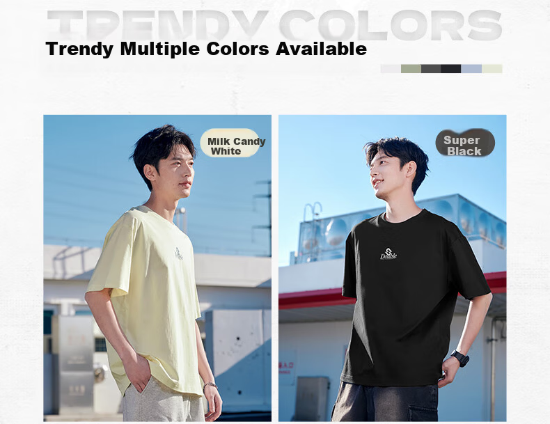 361° Men's Short Sleeve T-Shirt Summer New Sports Running Loose Casual Trendy Top 632519115D-9 6