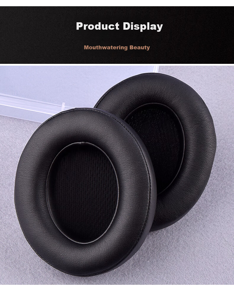 Penggu Replacement Ear Pads for Beats Studio3 Studio2 Pro Headphones, Genuine Sheepskin Black, Universal Repair Accessories 10