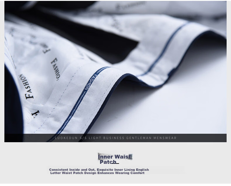 Romon High-End Men's Casual Pants Spring Autumn Loose Straight Business Trousers Middle-Aged Long Pants Royal Blue 28 15