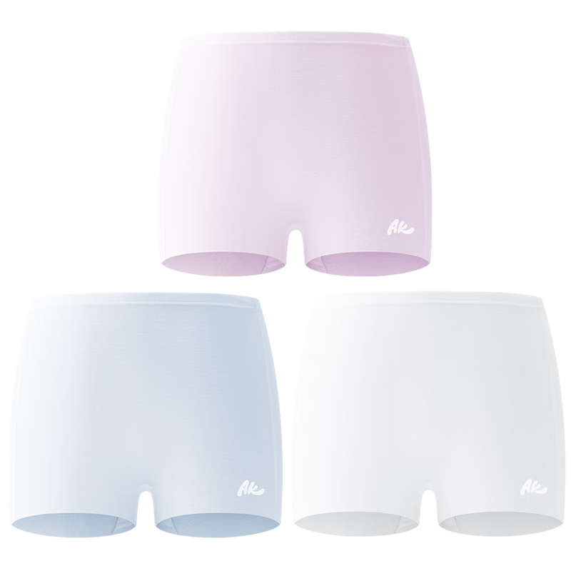 AIMER KIDS Tiered Girls' Boxer Briefs Moisture-Wicking Pink Purple Blue White 120