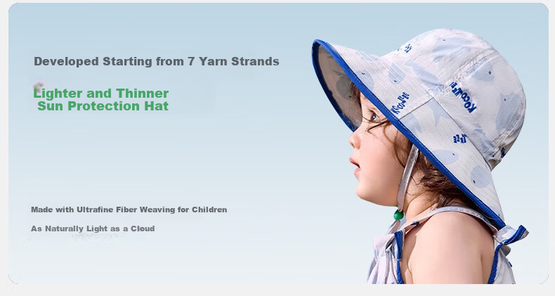 Kocotree KK Tree Kids Sun Hat Large Brim Boys Girls Baby Sunshade Printed Fashion Bucket Hat 6
