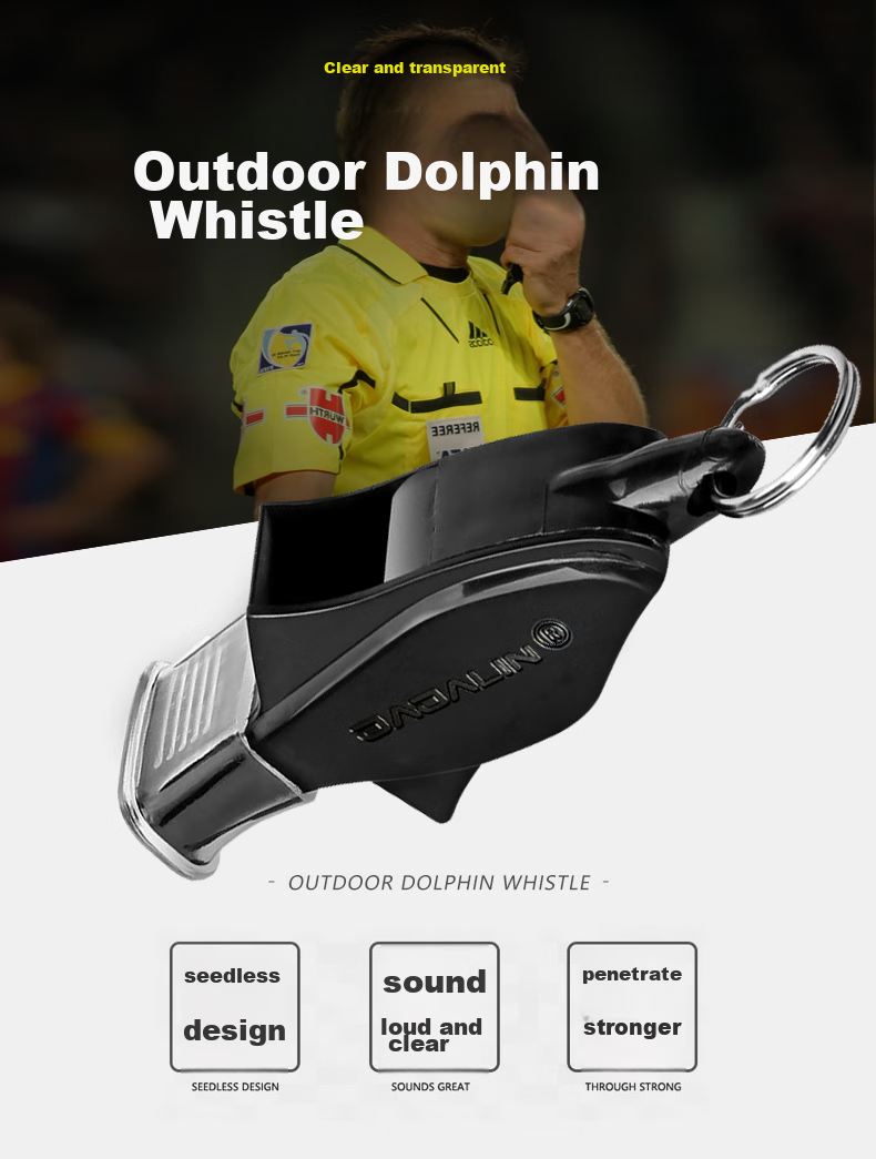 JAJALIN Outdoor Aluminum Alloy Survival Whistle, Referee Whistle, Random Color 1