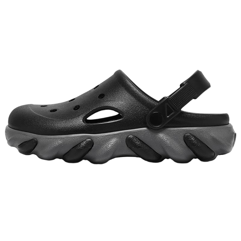 CARTELO Summer Men's Casual Outdoor Sandals Hollow Sports Beach Shoes JS02 Black Size 42-43