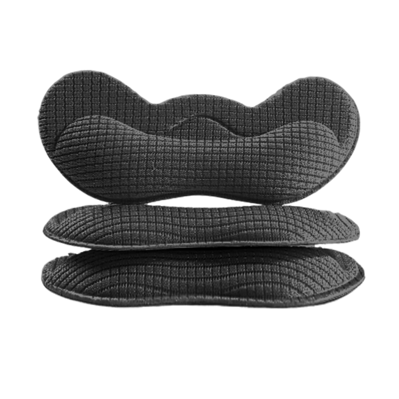 Energy Rebound Heel Pads Anti-Slip Anti-Friction Shoe Inserts for Women High Heels and Men Leather Shoes, Size Reducer Half Size, Black, 3 Pairs