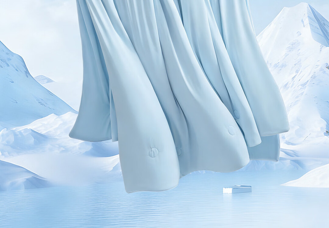 Deep Sleep Cooling Air Conditioning Quilt Ice Silk Lyocell Summer Quilt Class A Machine Washable 150*200cm Smoke Blue 27
