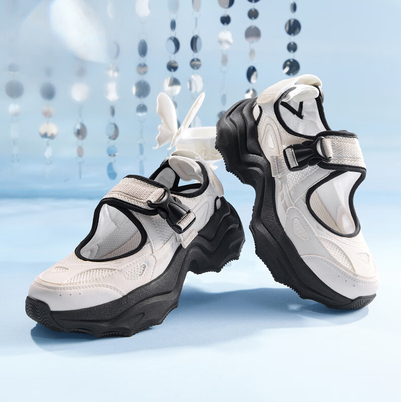 361° Women's Summer Sports Outdoor Dumpling Sandals Casual Shock-Absorbing Soft Sole Water Shoes 682626776-1 10