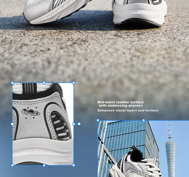 361° Aorui Peng Men's Spring Summer Mercury Commuter Comfortable Casual Dad Sneakers 672626768-3 13