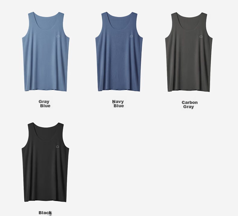 Bananain Sisi 508S Men's Modal Stretch Fit Vest Ice Silk Cooling Sleeveless Base Shirt Summer Pajamas Homewear 24