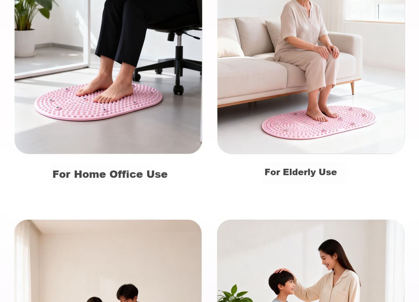 Keep Liquid Soft Silicone Acupressure Board Large Size Food Grade Ultra Slow Running Foot Massage Acupoint Toe Pressure Board Pro - Pink 17